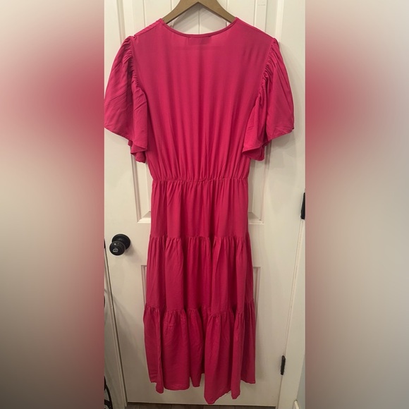 Petal & Pup Barker Dress | Large L | NWT New Midi Ruffle Tiered Missing Belt - Picture 8 of 8